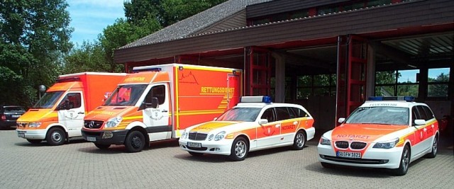 Fahrzeuge der Rettungswache